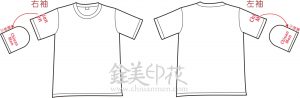 網版印刷位置-左右袖/台中彰化團體服
